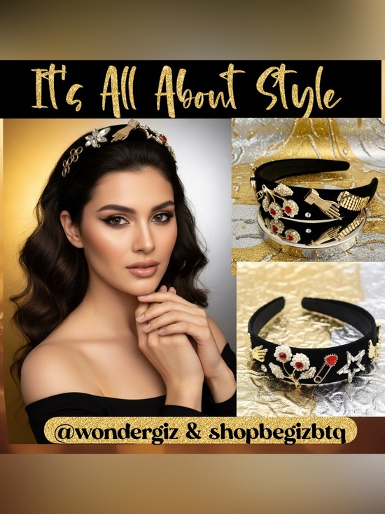 Unique & Stylish “Dolce Gabbana Style” Glamorous Headband PRICE FIRM main image 8
